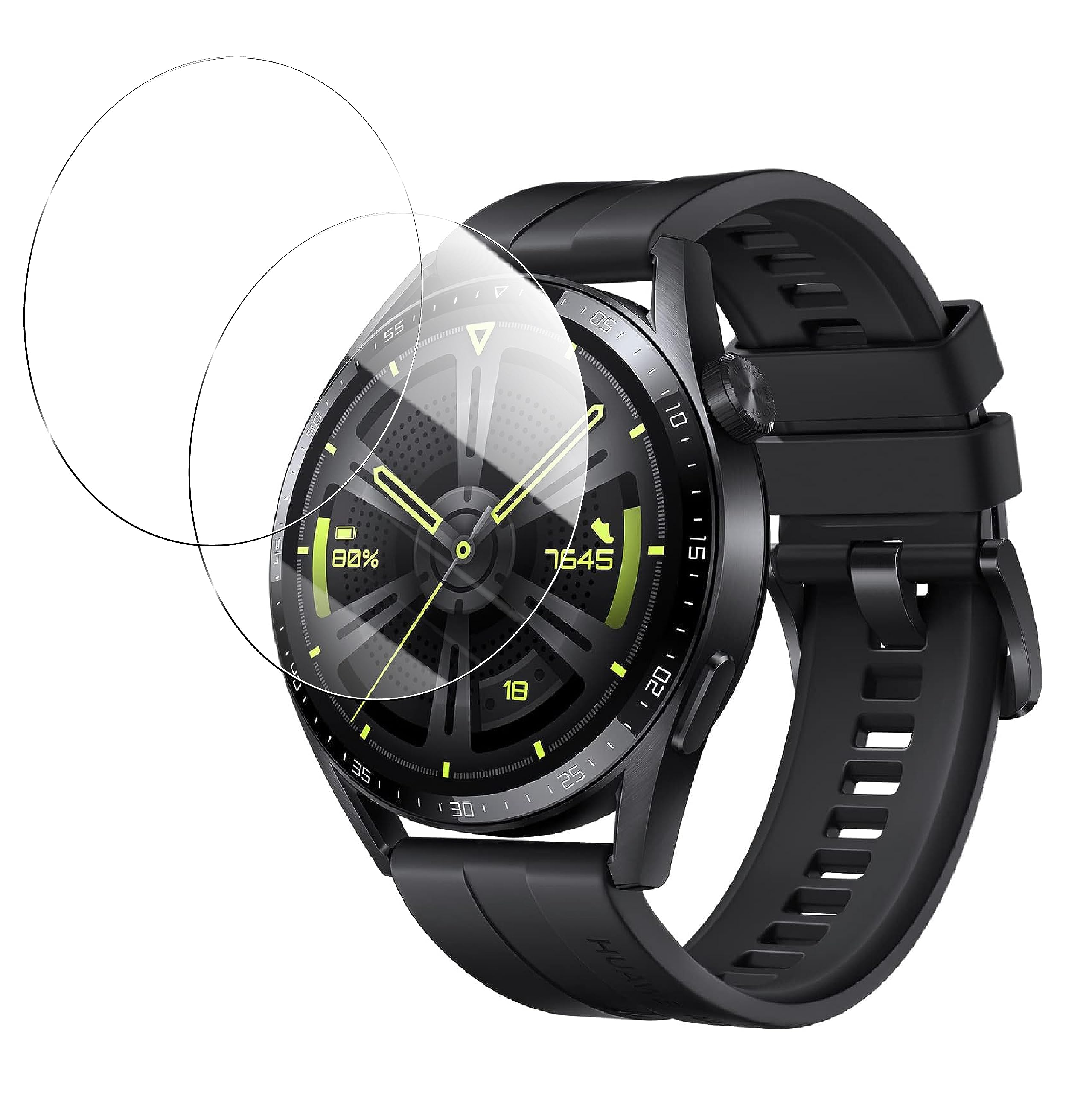Amazon.co.jp: 対応 HUAWEI WATCH GT3 46mm フィルム Eguoer【2枚 
