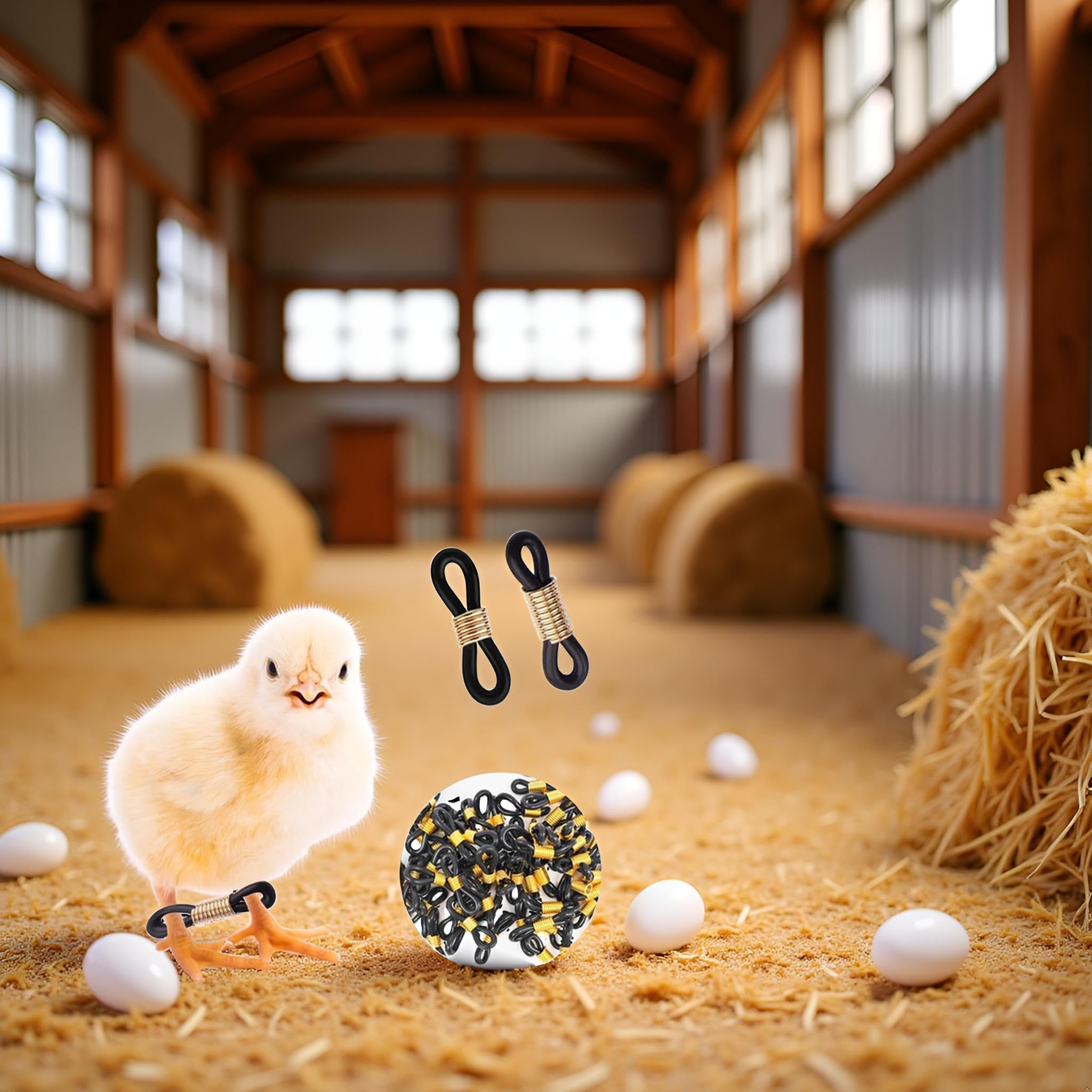 50 Stück Küken Bein-Bänder - Verstellbare Hobbles Für Spreizbein Korrektur