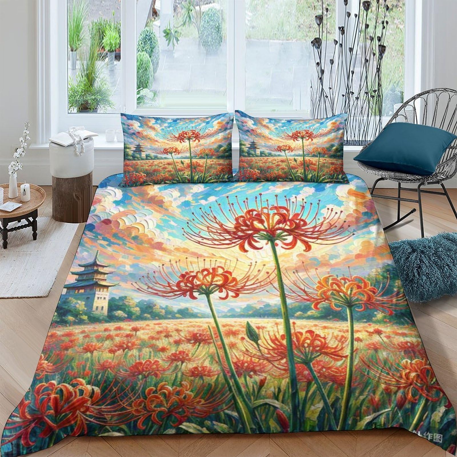 Housse de couette 220x240cm Manjusaka pour relooker la chambre des ados, garçons et filles