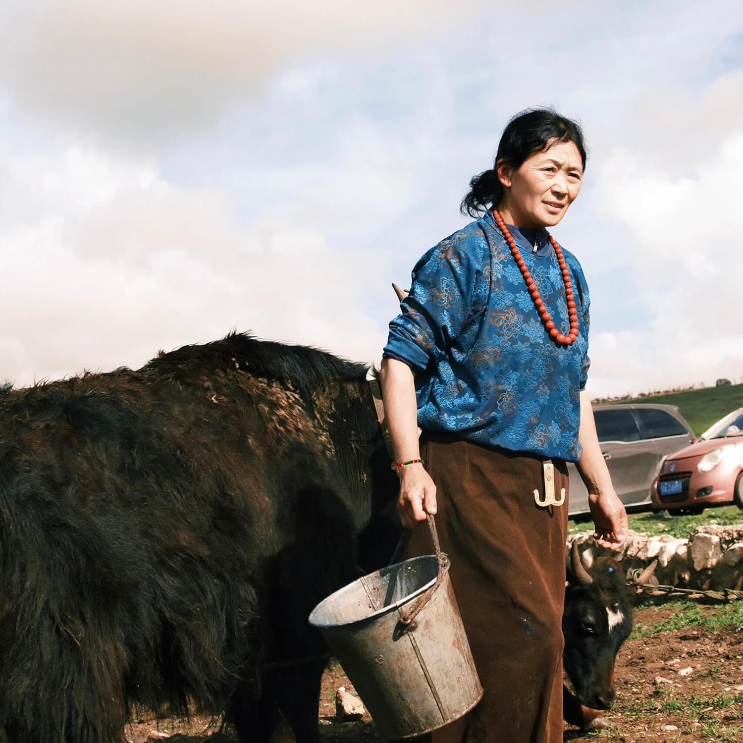 Tibetan Colorful Beaded Bracelet for Women, Copper Buddha Bracelet for Karma and Luck, Vintage Boho Protection Healing Jewelry with Bell Closure - Image 8