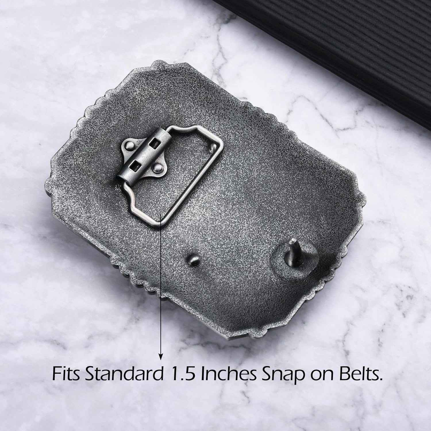 Western Belt Buckle for Men, Large Belt Buckle Golden Soaring Eagle, Eagle Cowboy Big Belt Buckles - Image 4