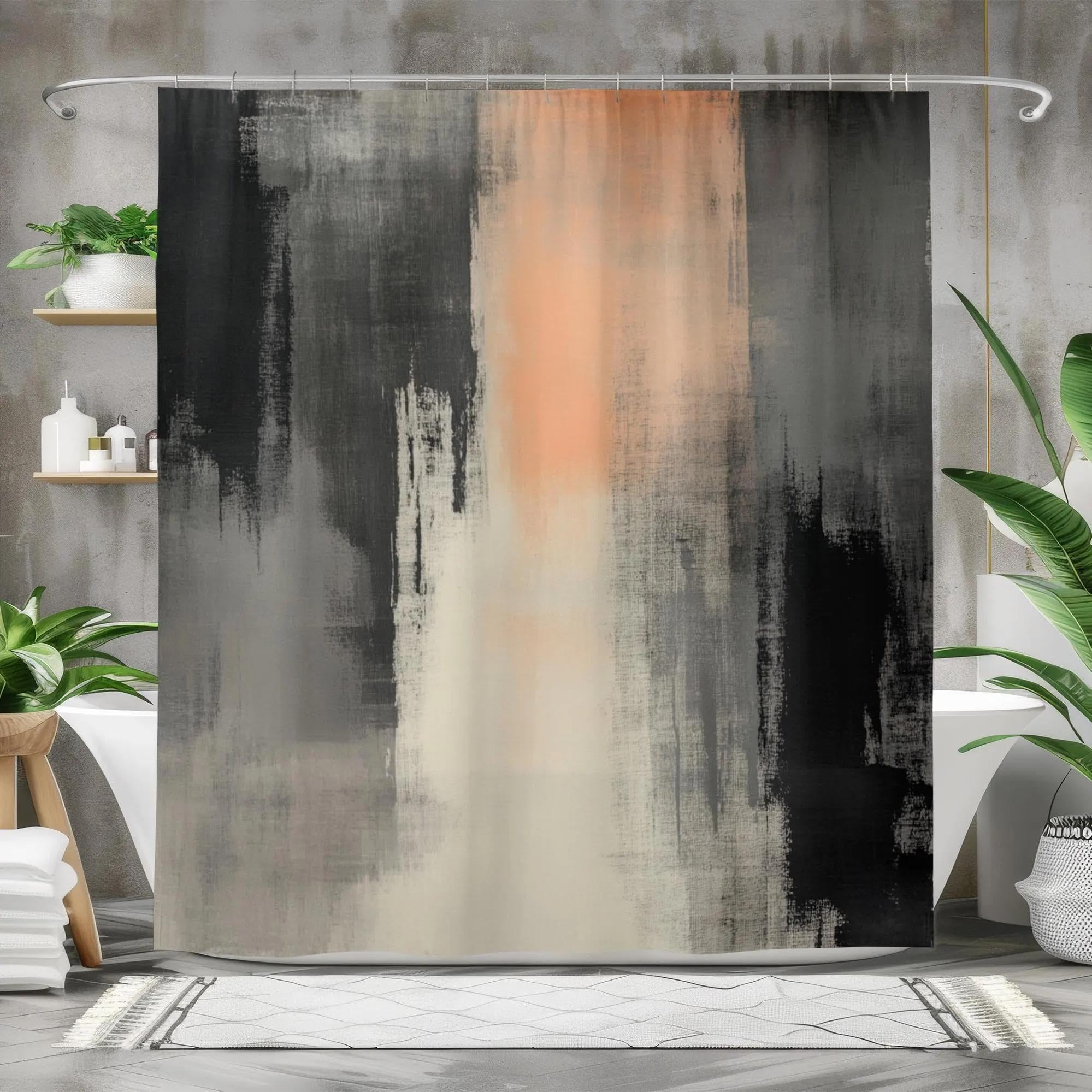 Rideaux de douche moderne nature au design Grand Canyon Majestic