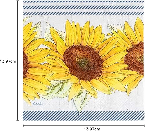 Miniatura 5 de X&O Paper Goods TW4-22027 Let's Do A Little Day - Servilletas de papel para cóctel, 5 x 5 pulgadas, color azul, 20 unidades