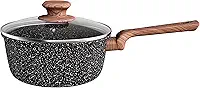 Euro Home - Panela 20 cm de Alumínio com Antiaderente ColorStone Wooden - ALU8501-WD