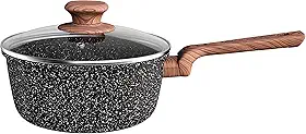 Euro Home - Panela 20 cm de Alumínio com Antiaderente ColorStone Wooden - ALU8501-WD