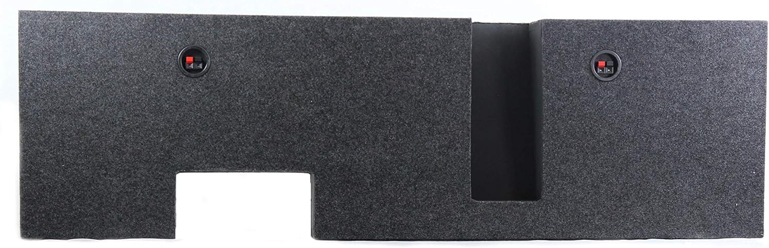 QPower Dual 10in Sealed Subwoofer Enclosure, Sub Box Compatible with Ford F-250 & F-350 Super Duty 2004-2016