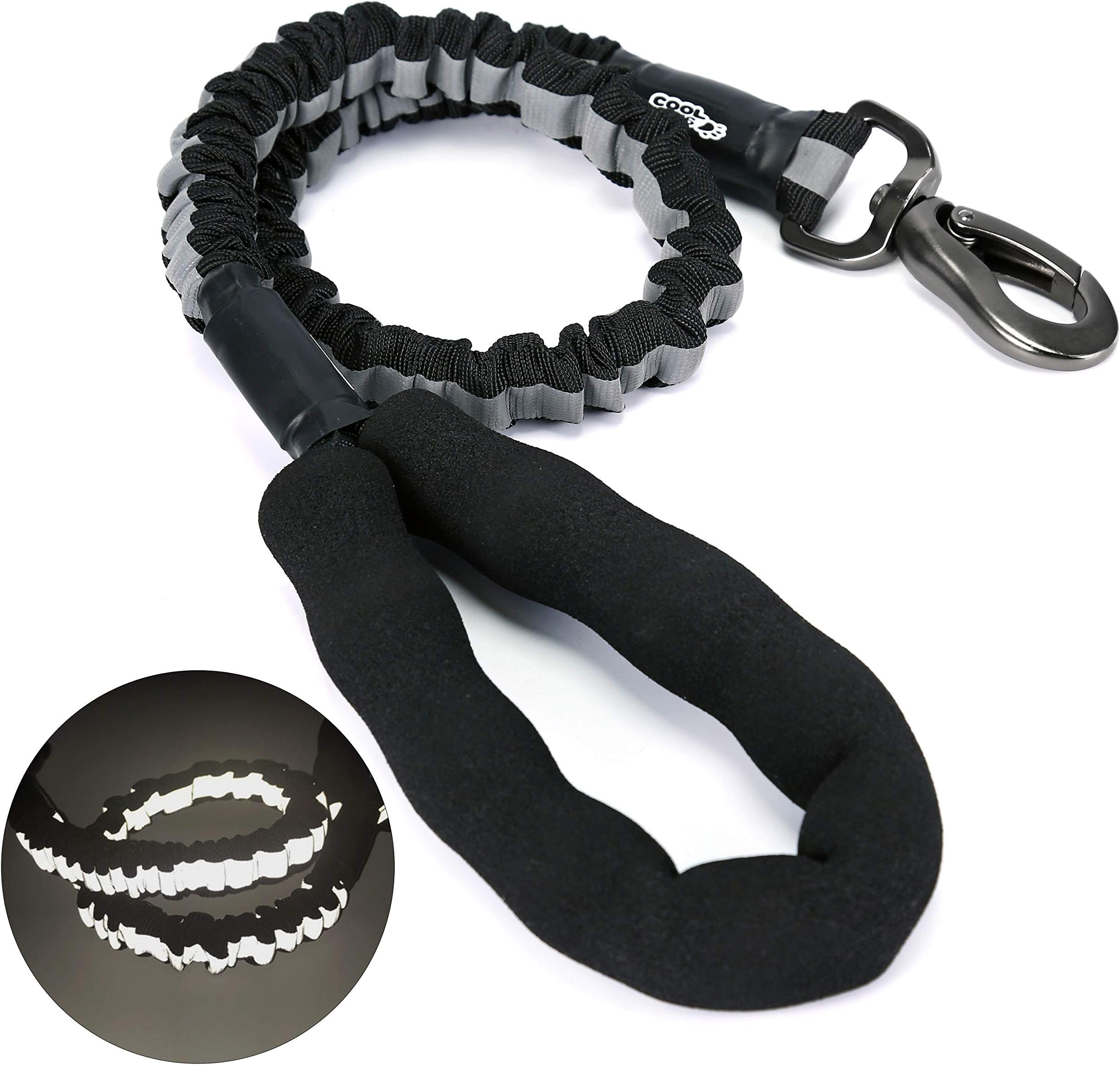 Heavy Duty Bungee Dog Lead Strong Reflective Pet Training Rope Leash for Medium and Large Dogs