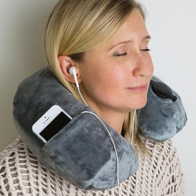 Almohada Inflable De Viaje Deluxe miniatura 2