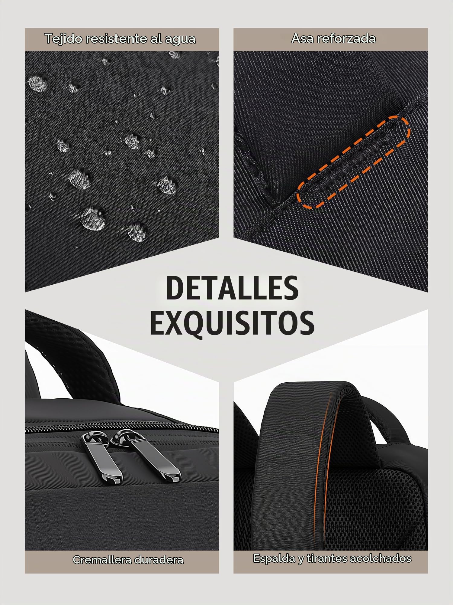 Yankony Mochila 40x30x20 para Ryanair Expande a 40x30x25 | 24L Ampliable a 30L Mochila Viaje Cabina Avion Maleta con Bolsillo Antirrobo para Hombre y Mujer, Negro