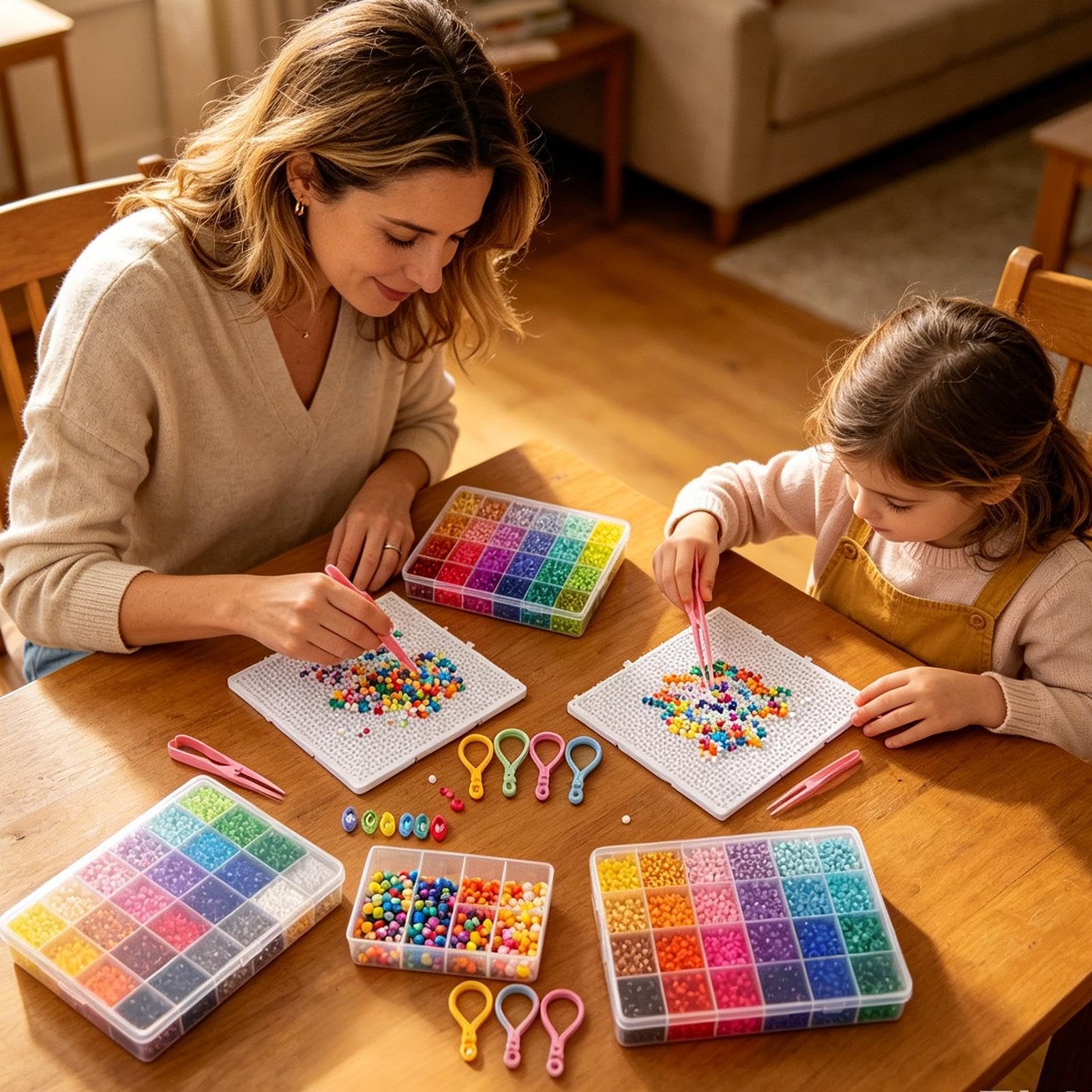 Kit Créatif Perles à Repasser Fournitures pour la Création de Décorations