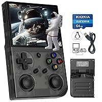 Vista 11 de G350 Retro Game Console,Linux System RK3326 G 350 Handheld Game Console Built-in 64G TF Card 4371 Games,3.5-inch IPS Screen, WiFi, Bluetooth 4.2