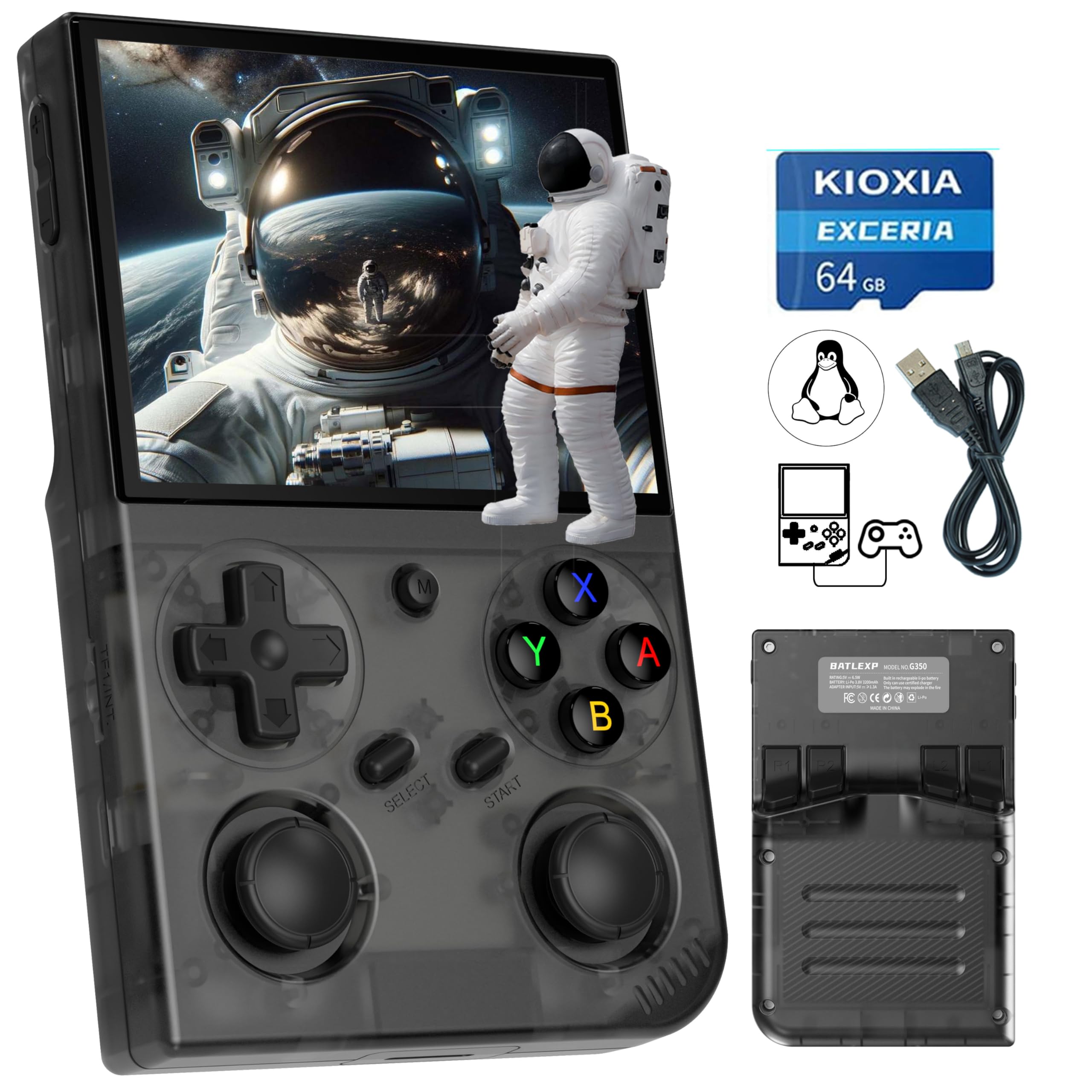 Amazon.com: G350 Retro Game Console,Linux System RK3326 G350