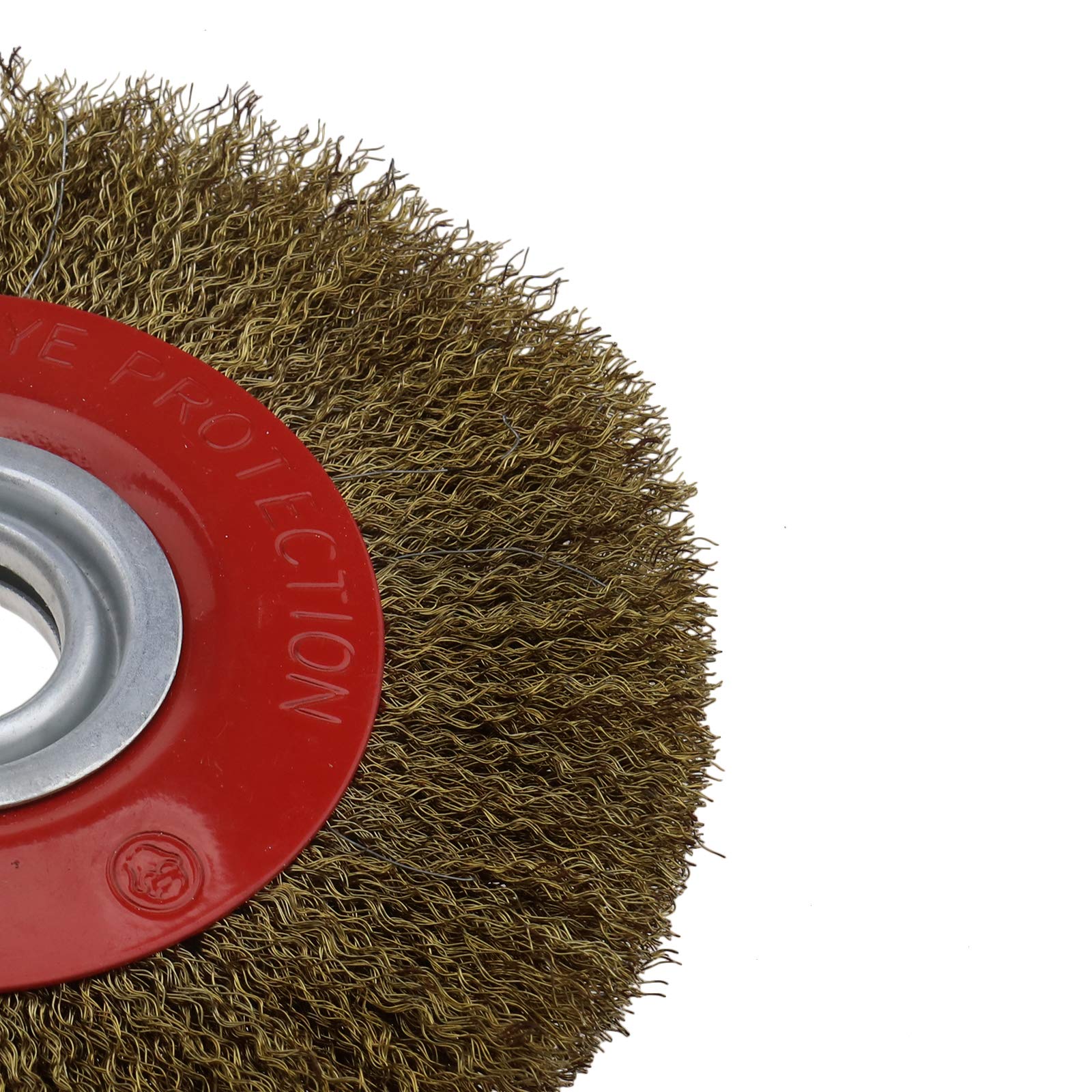 ENET 200mm 8" Roue de Polissage Brosse Acier Inoxydable Broyeur Remplacement pour Polonais et Anneaux Réducteurs