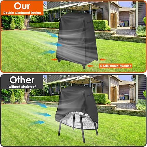 Miniatura 6 de Cubierta para horno de pizza Ninja OO101 Woodfire 8 en 1 soporte para exteriores (solo cubierta), accesorios para horno de pizza resistente al agua