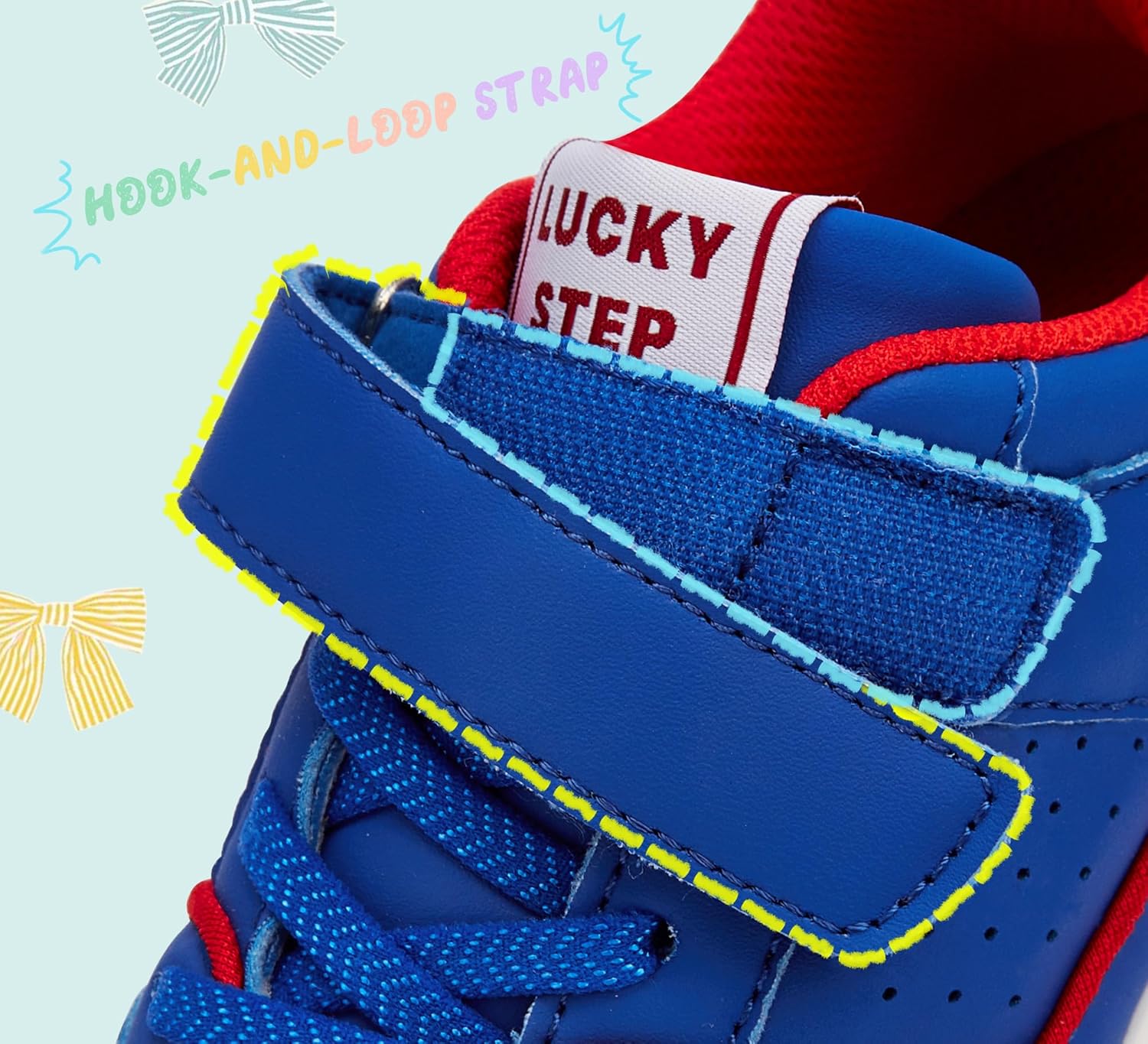 LUCKY STEP Kid's Slip On Sneaker Comfort Casual Running Tennis School Low Top Sneaker Strap Athletic Walking Shoes for Children/Boys/Girls - Image 5