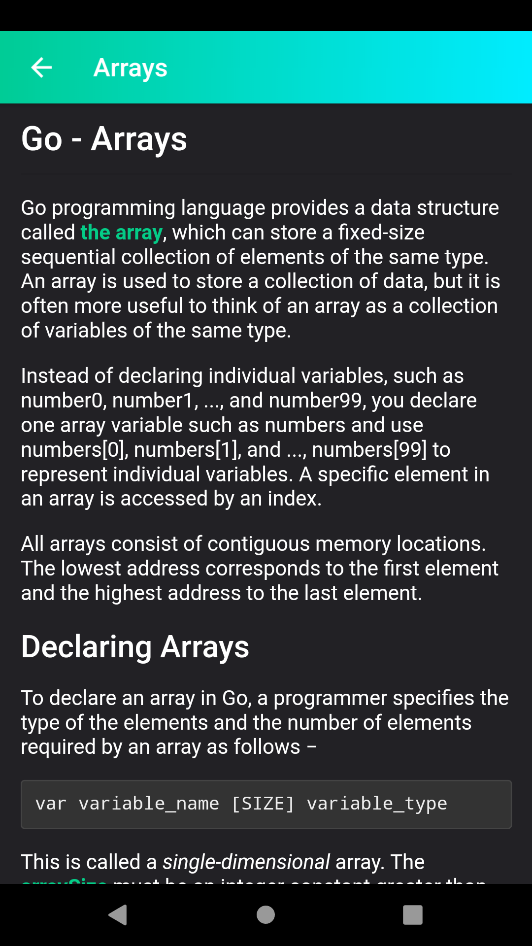 Learn Go-Lang Programming - App on Amazon Appstore
