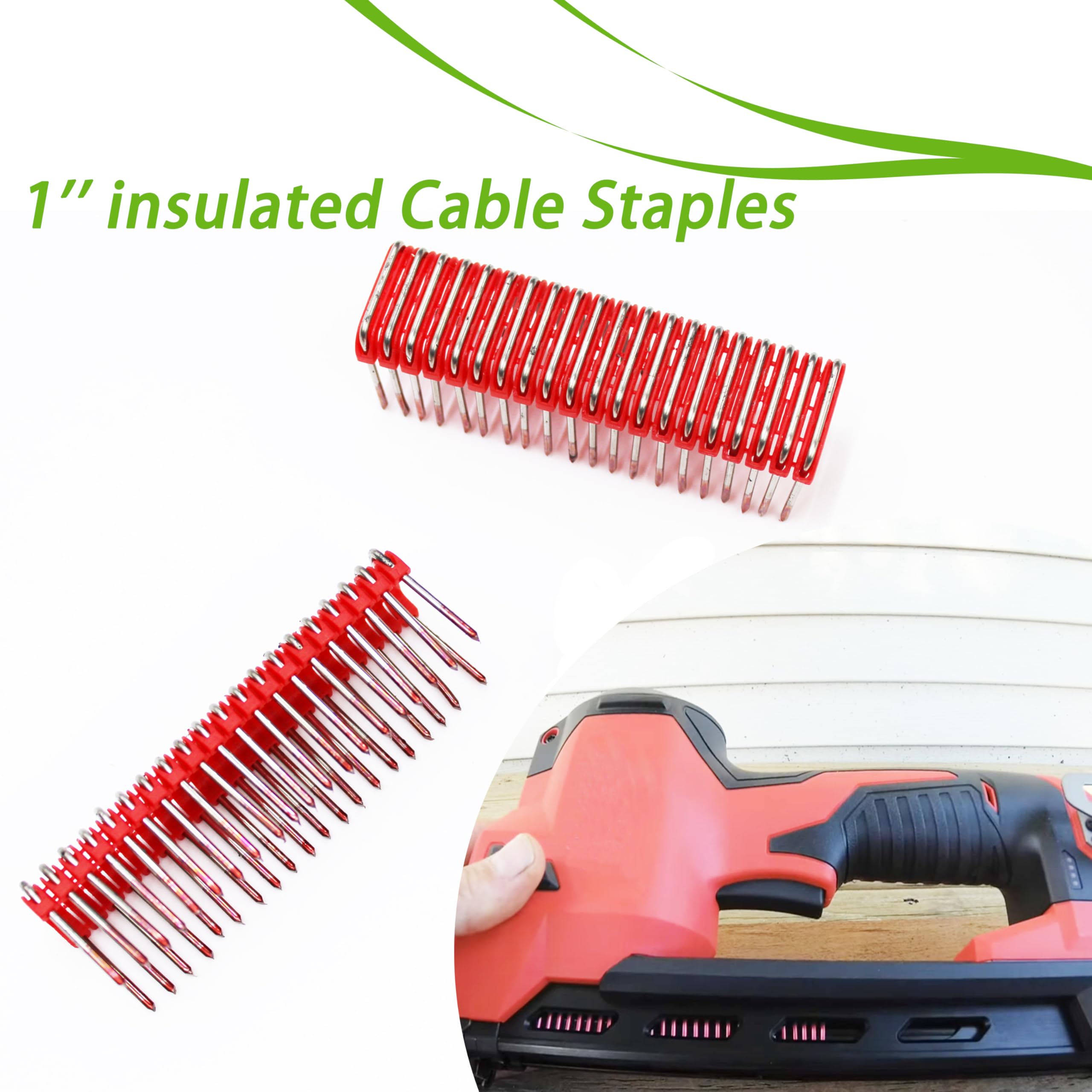 1" Insulated Cable Staples MNM1-600 fit Milwauke Cable Stapler Gun 320 Pcs — Amazon image 5