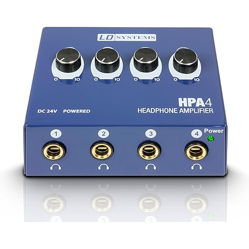 LD Systems HPA4-4-Channel Headphone Amplifier (LDHPA4)