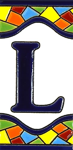 Letras de casa 4 pulgadas. Azulejos de letras de casa pintados a mano para letreros, direcciones y nombres. Números de dirección para casas. Números