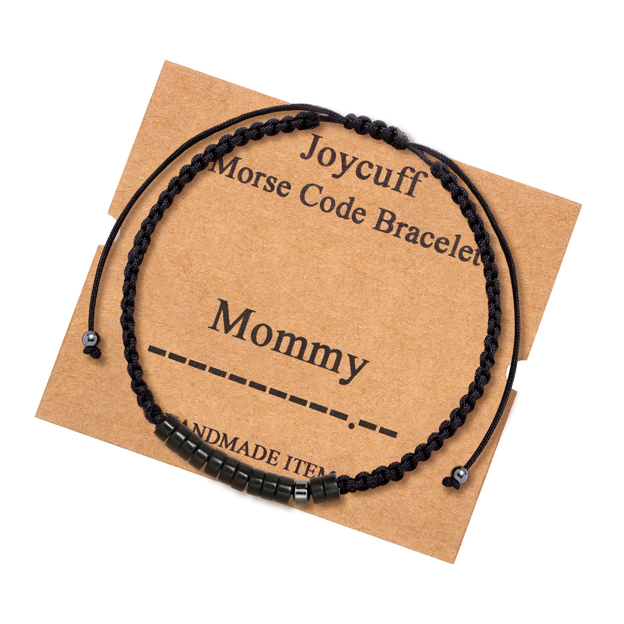 JoycuFF Birthday Gifts for Mom Mommy Morse Code Bracelets from Daughter Son