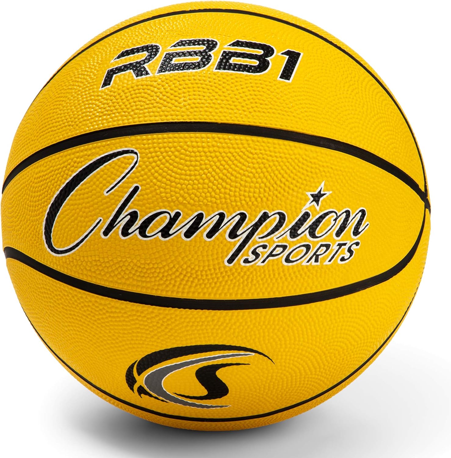 Champion Sports Official Heavy Duty Rubber Cover Nylon Basketballs