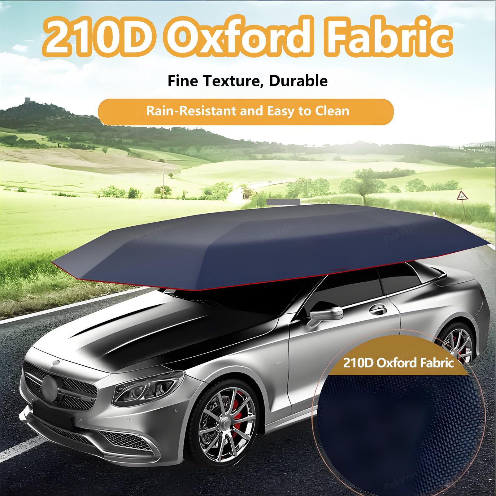 Housse de tente automatique pour abri de voiture - Pliable et mobile - Support extérieur - Protection UV pour voiture - Abri étanche pour véhicule