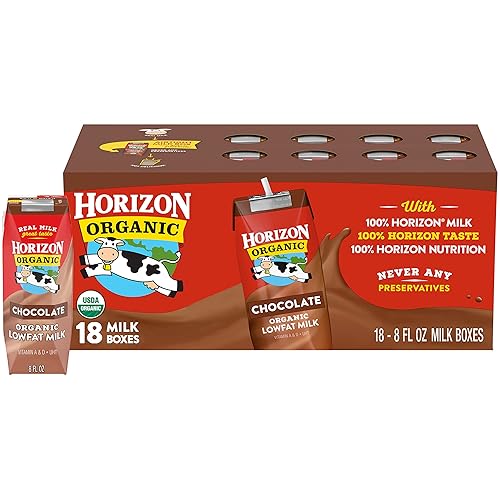 Horizon Organic Caja de leche orgánica baja en Grasa Plus DHA Omega-3