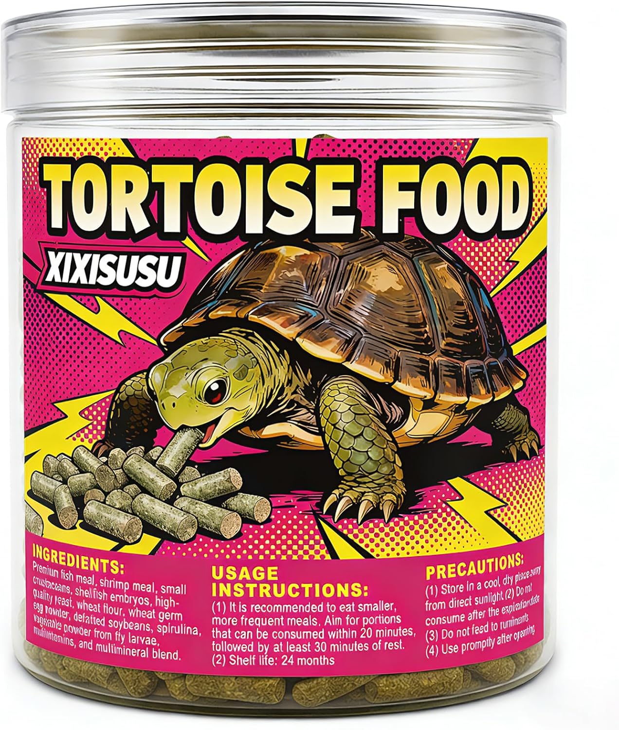 Alimento completo para tortugas con harina de pescado y espirulina 4 oz