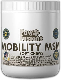 Mobility MSM Soft Chews For Dogs 60 Count - Supports Mobility And Joint Health
