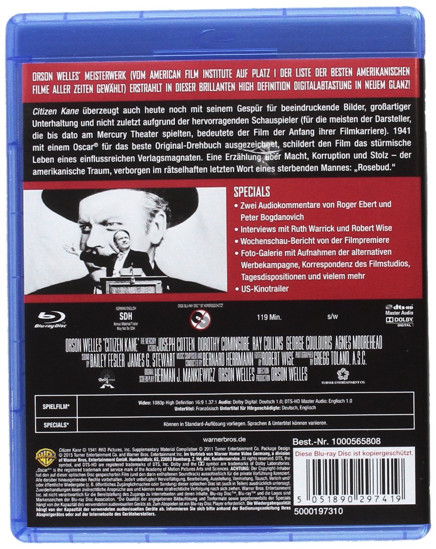 Citizen Kane- Ultimate Collectors Edition [Alemania] [Blu ...