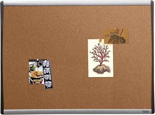 Miniatura 3 de Quartet Tablero de corcho, tablero de anuncios de 17 x 23 pulgadas, tablero de corcho, marco negroplateado (79373)