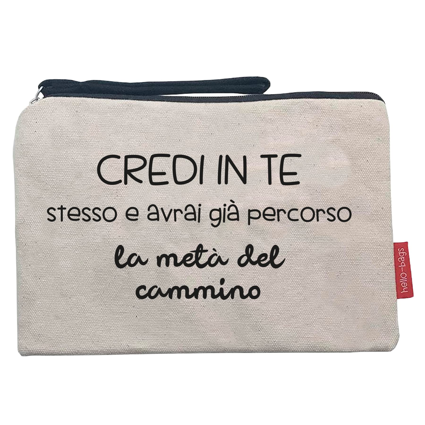 Hello-Bags B-002-CREDIINTE, Women's Toiletry Bags/Handbags Ecru Medium, Ecru, Medium