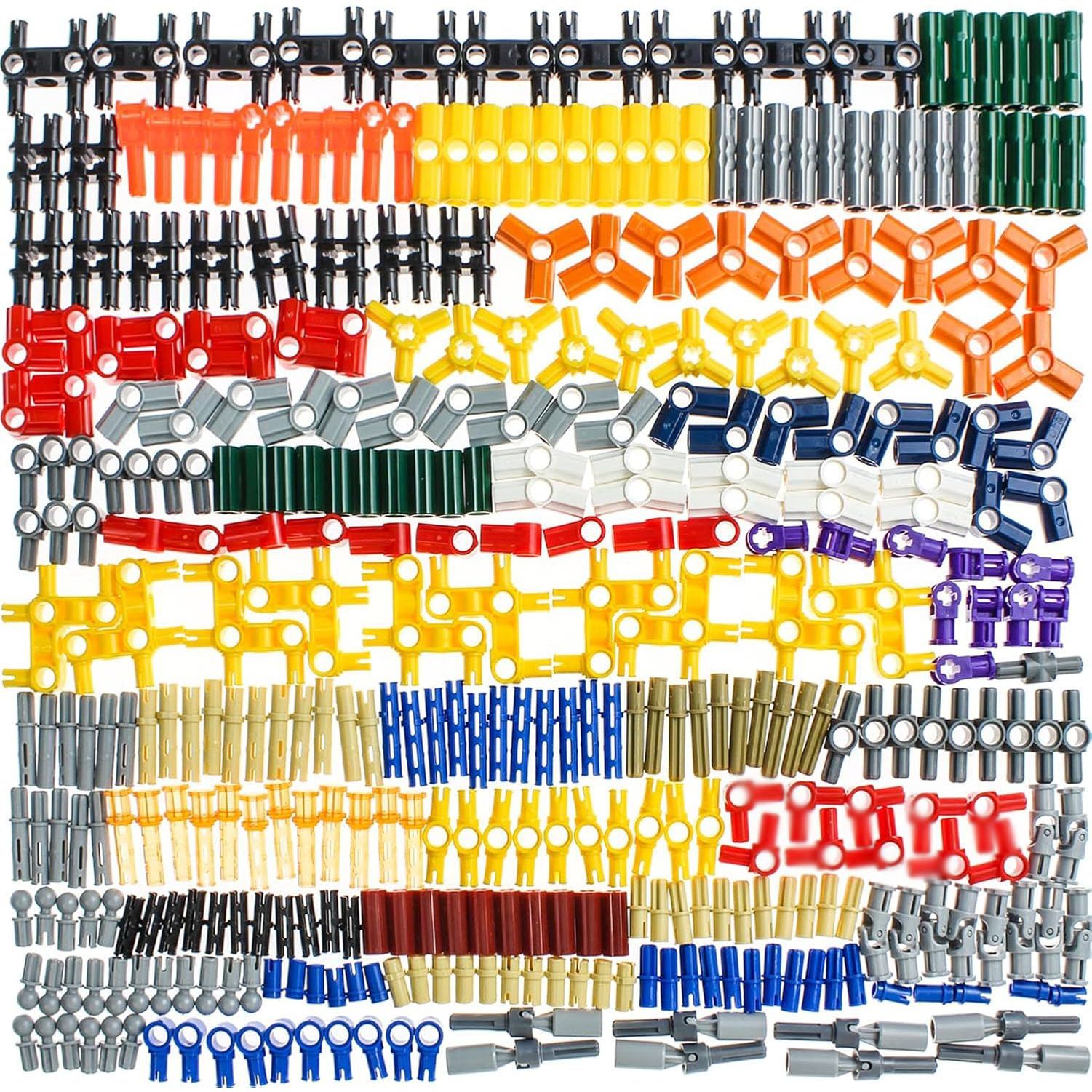TEESE 370pcs Technic-Pin-Axle-Connectors Universal-Joint-Bush