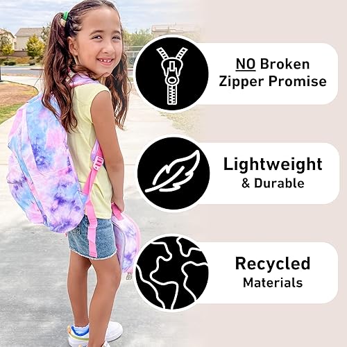 Miniatura 2 de Fenrici Mochila y lonchera para niños, bolsa escolar con compartimento para laptop, bolsa de almuerzo aislada, juego a juego