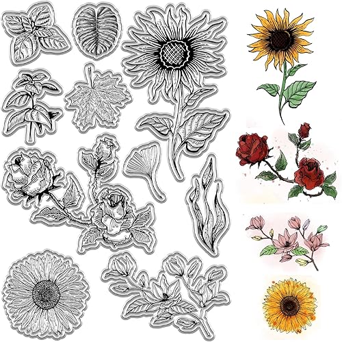 Miniatura 7 de CRASPIRE Sellos transparentes de notas musicales, sellos de goma para instrumentos de piano vintage, fondo reutilizable, sello de silicona