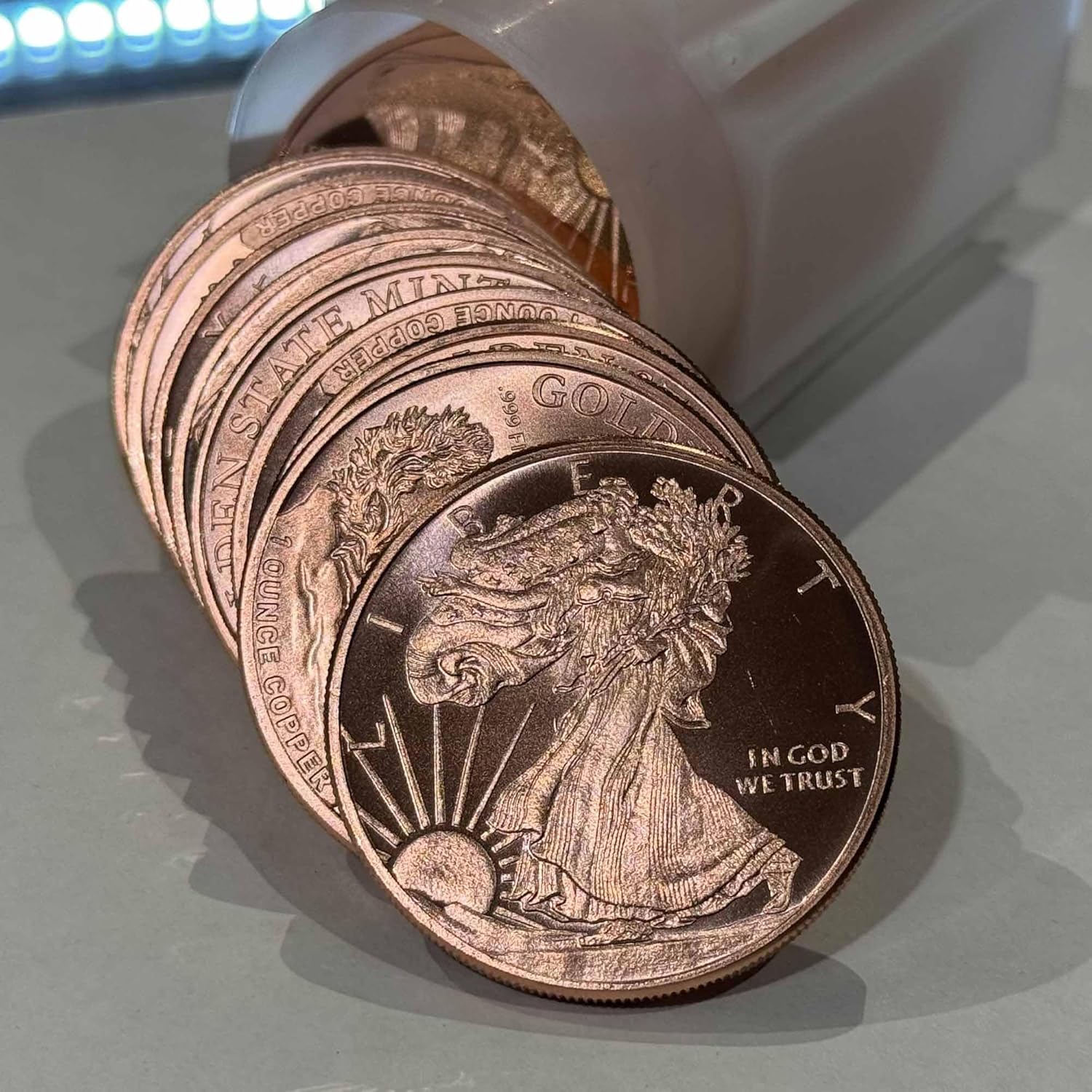 Generic Full tube of 20 x 1 oz copper Walking Liberty Eagle