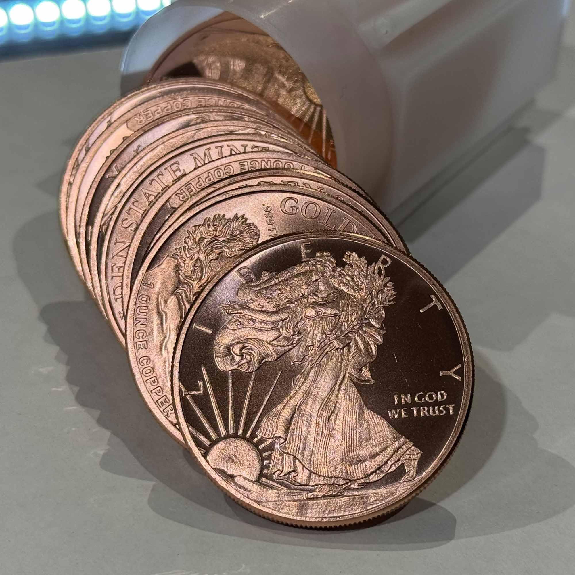 Generic Full tube of 20 x 1 oz copper Walking Liberty Eagle