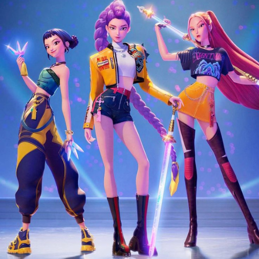 K Pop Demon Hunters Dark Idol World K Fantasy Wallpapers Amazonアプリストアのアプリ 