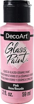 Deco Art GLASS PAINT 2OZ PINK, usone size