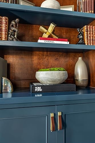 Miniatura 6 de Cuenco de musgo 12 pulgadas de diámetro Artificial Cuenco de cemento pintado a mano Decoración del hogar