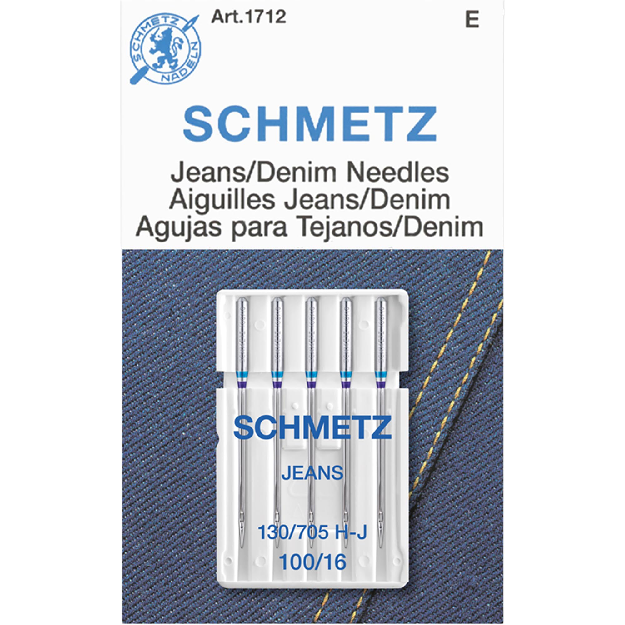 Amazon.com: Jean & Denim Machine Needles-Size 16/100 5/Pkg