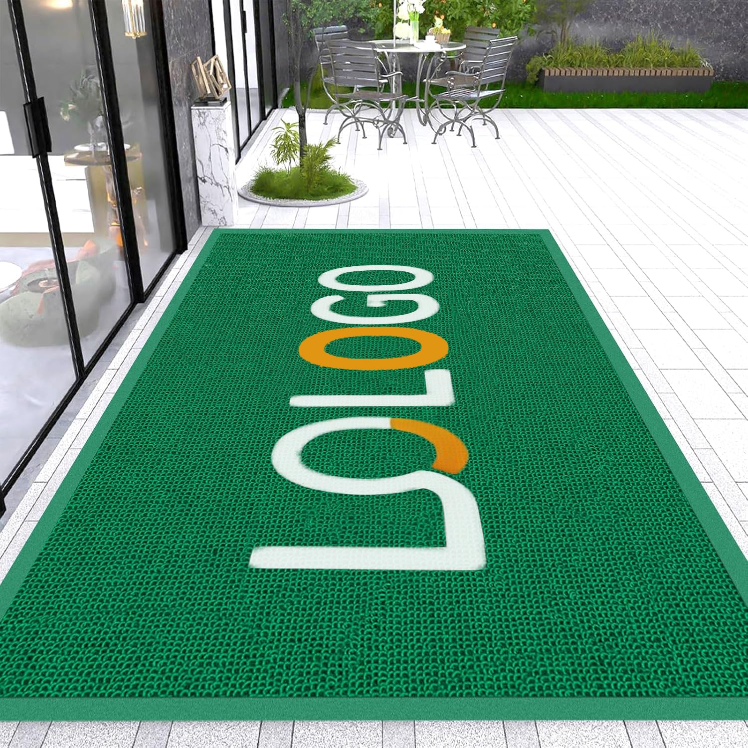 Paillasson Personnalisable avec Logo et Texte Tapis Personnalisés Antidérapant de Sol D'entrée d'ascenseur D'hôtel de Centre Commercial,50x70cm
