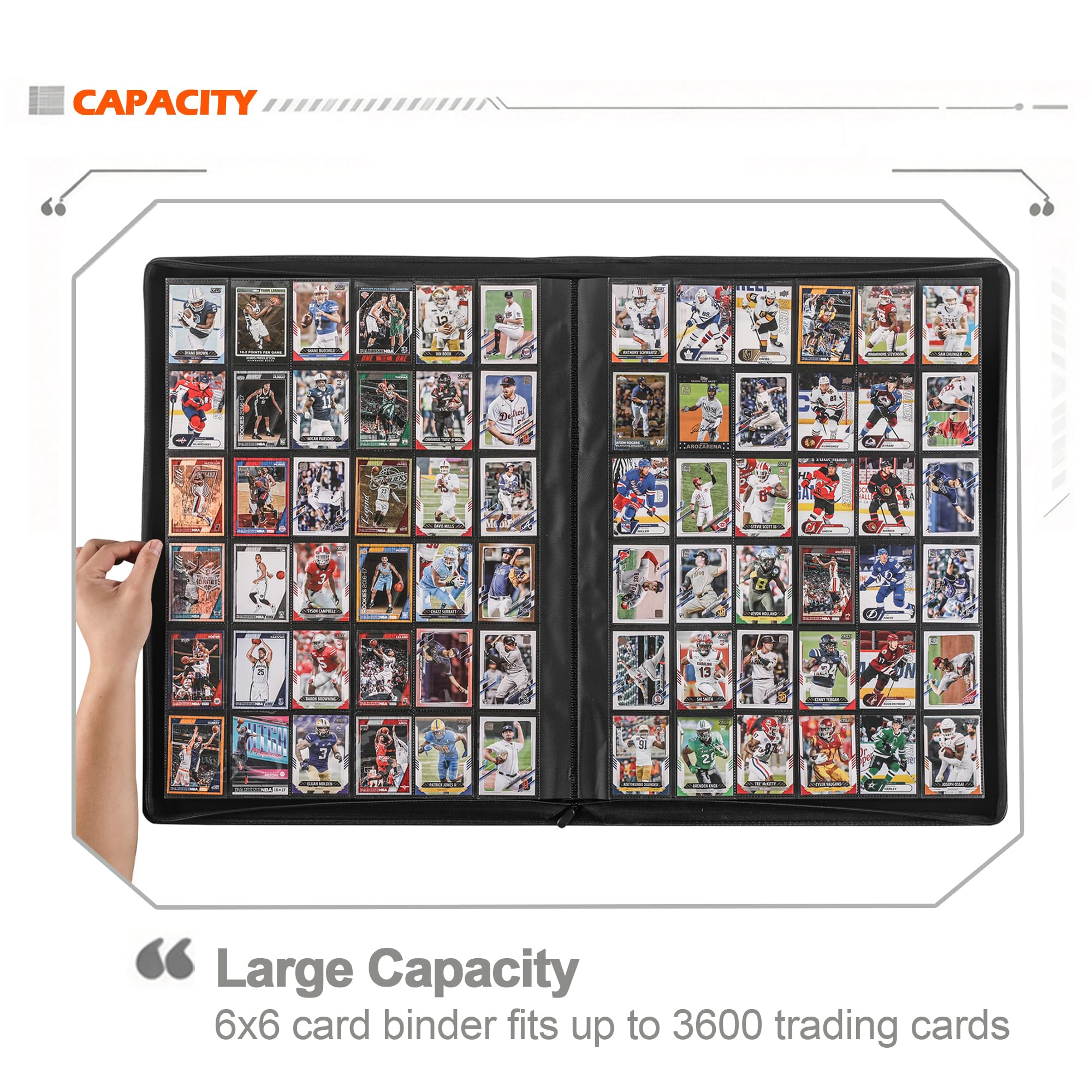 Amazon.co.jp: D DACCKIT カードバインダー 36ポケット - 3600枚の