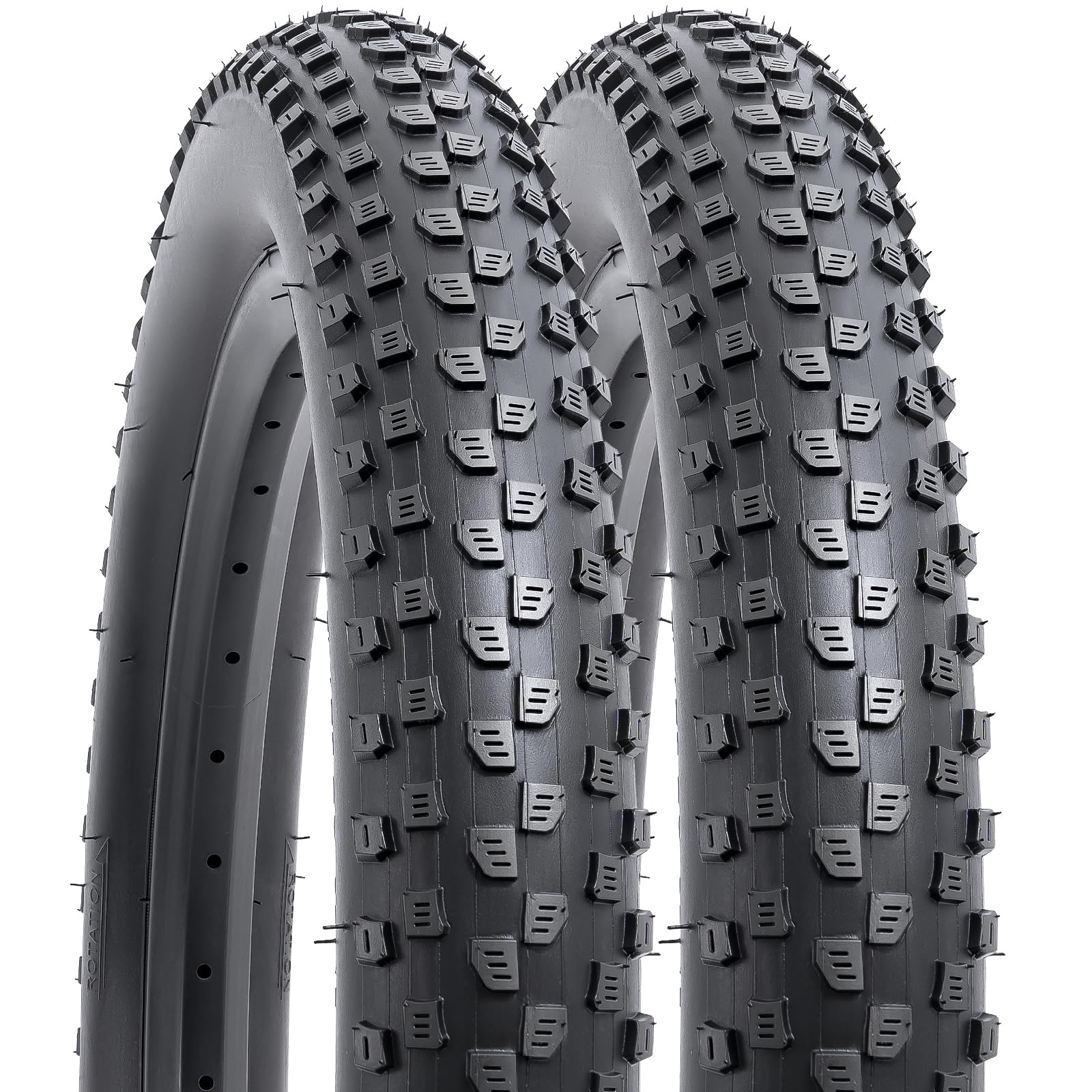YUNSCM 2-PCS 20 Pouces Fat E-Vélo pneus 20x3.0/76-406 Compatible with Montagne Vélo 20x3.0 Electric Bike pneus(Y-1292)