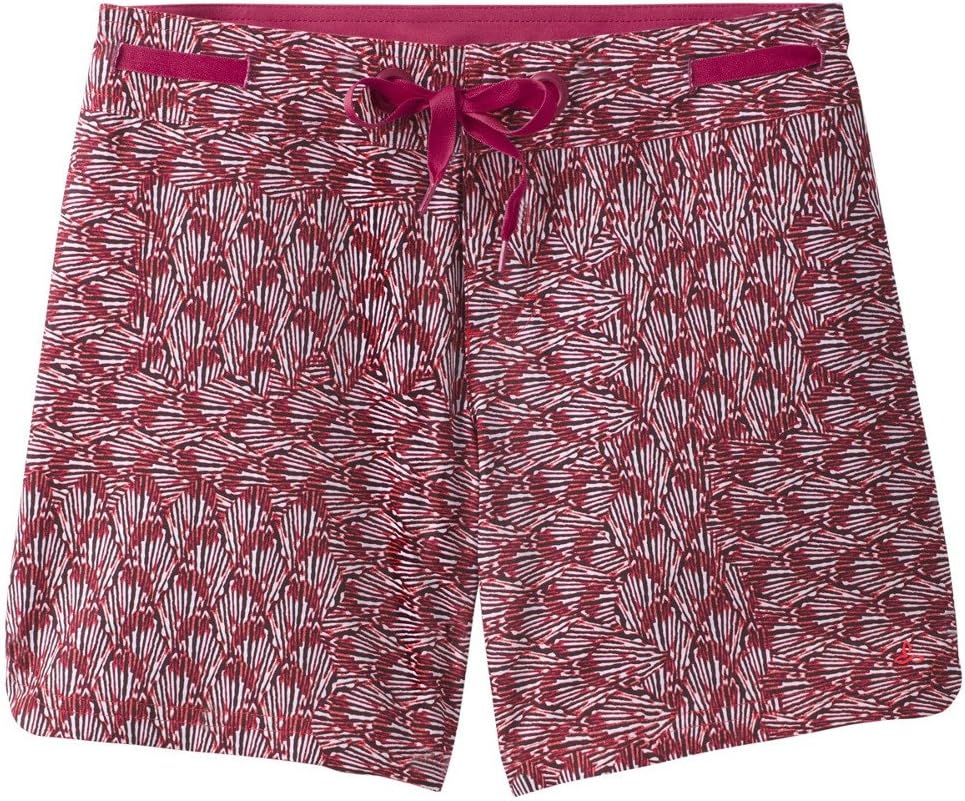 prAna Silvana Board Shorts Medium Pomegranate Seashells