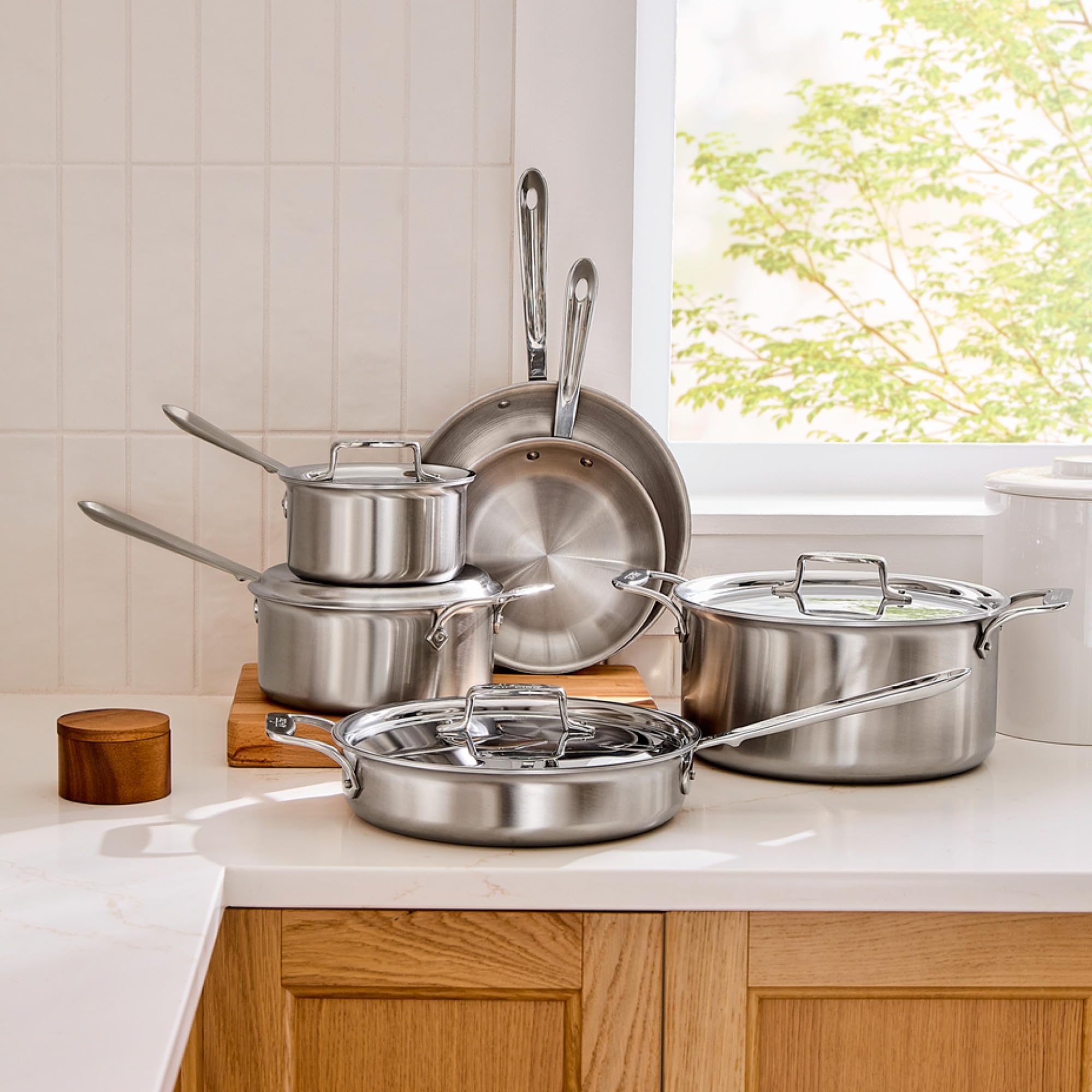 Amazon.com: All-Clad D5® Stainless Steel 10-Piece Cooking Set