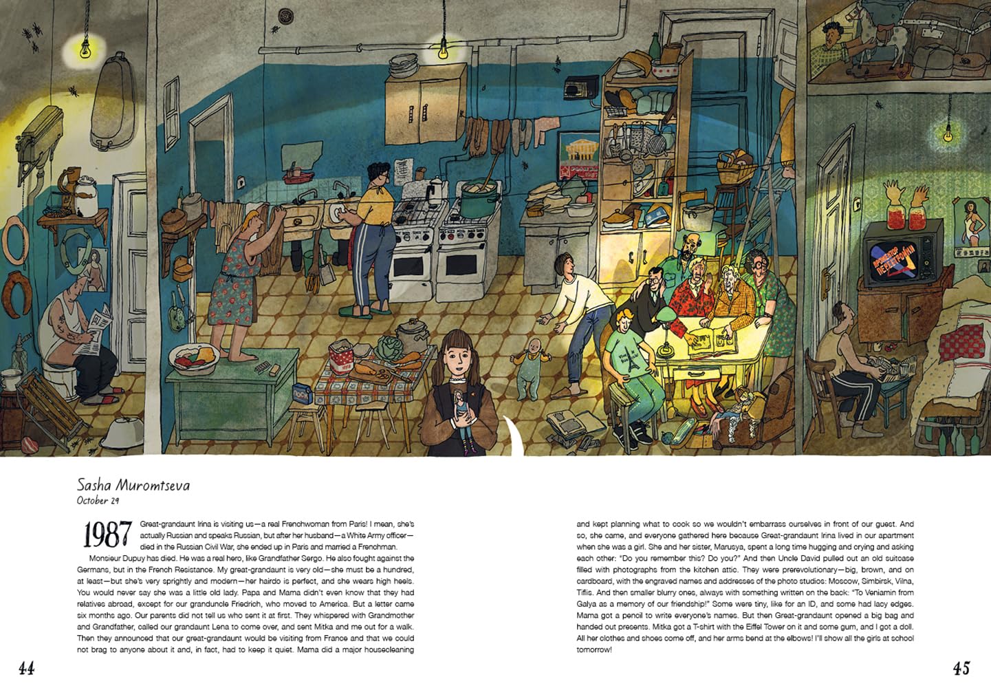 The Apartment: A Century of Russian History: 1: by Alexandra Litvina (Author), Anna Desnitskaya (Illustrator)