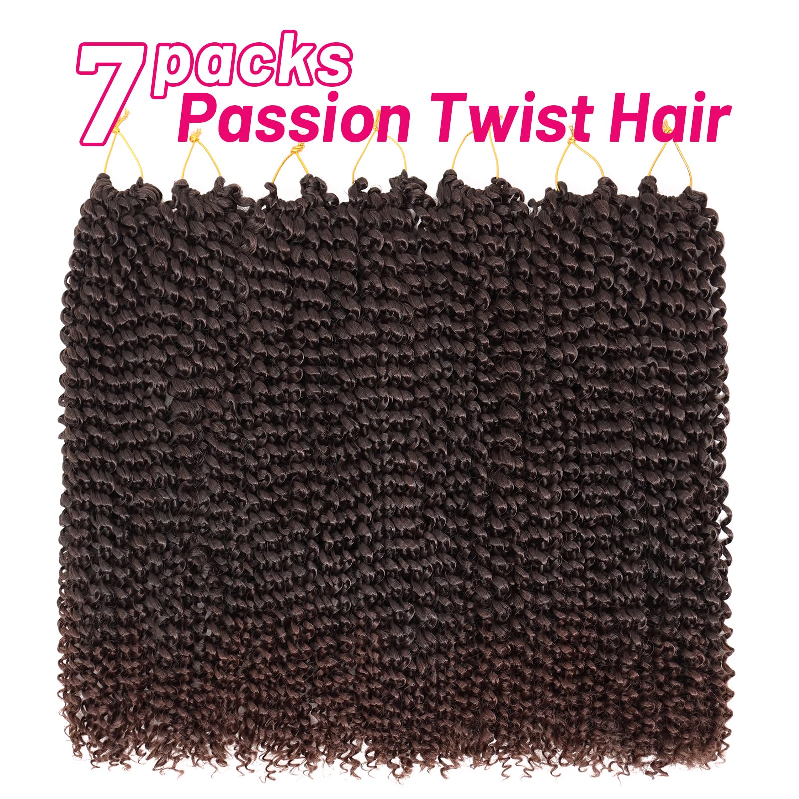 Amazon.com : Dorsanee Ombre Chocolate Brown Passion Twist Hair 18