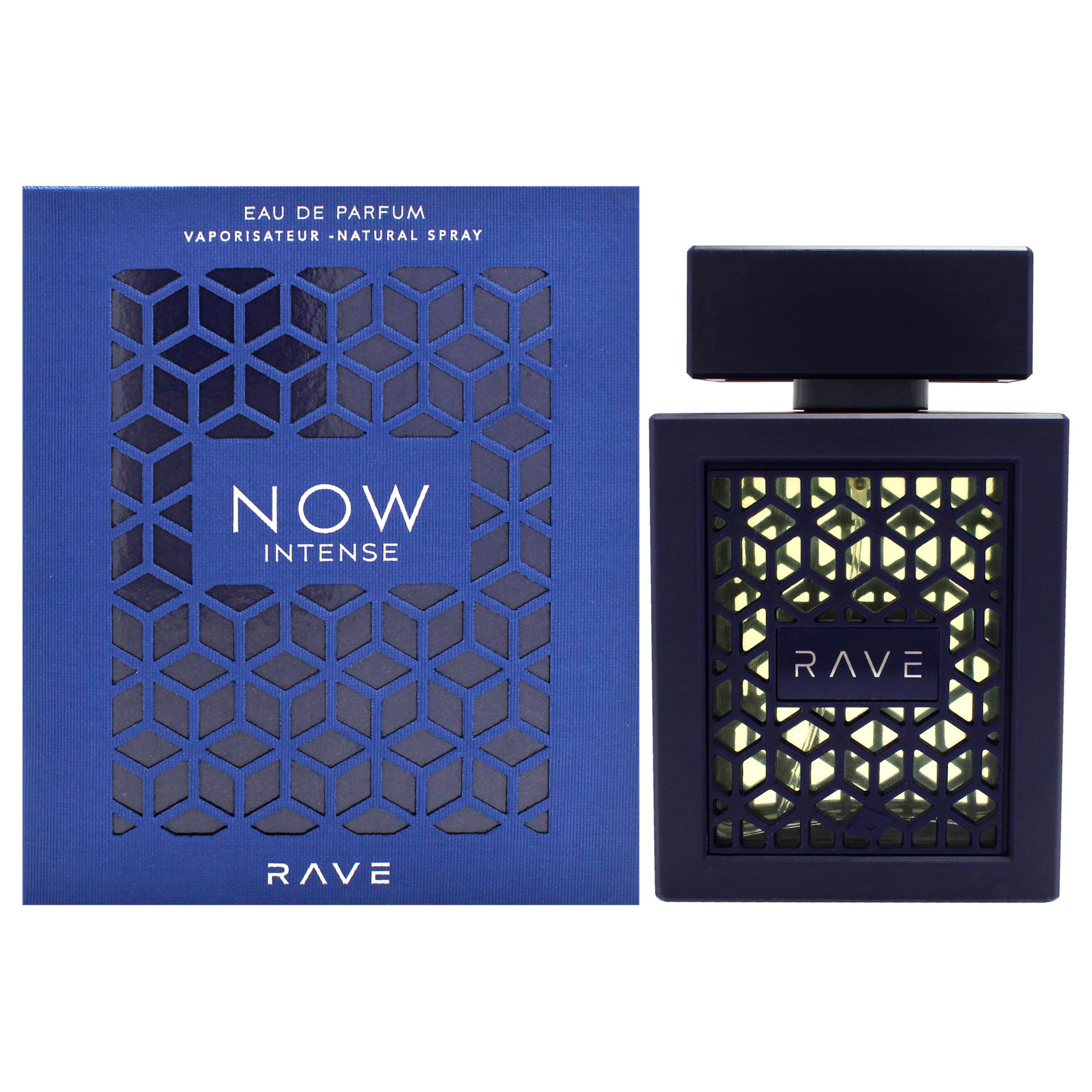 Rave Now Intense Eau de Parfum Spray for Men, 3.4 Ounce