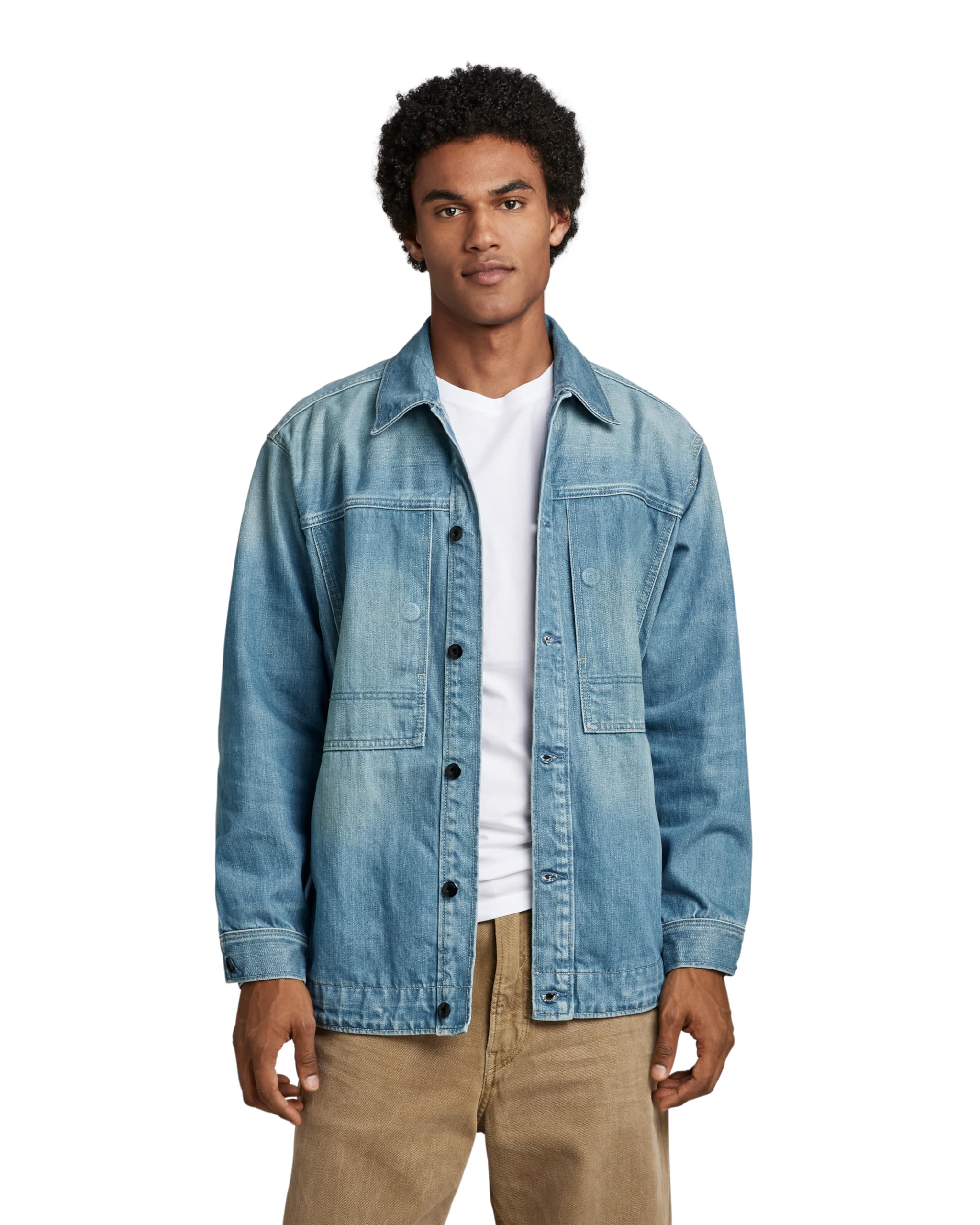 G-STAR RAW Men's US Navy Unisex Shanorak Jackets